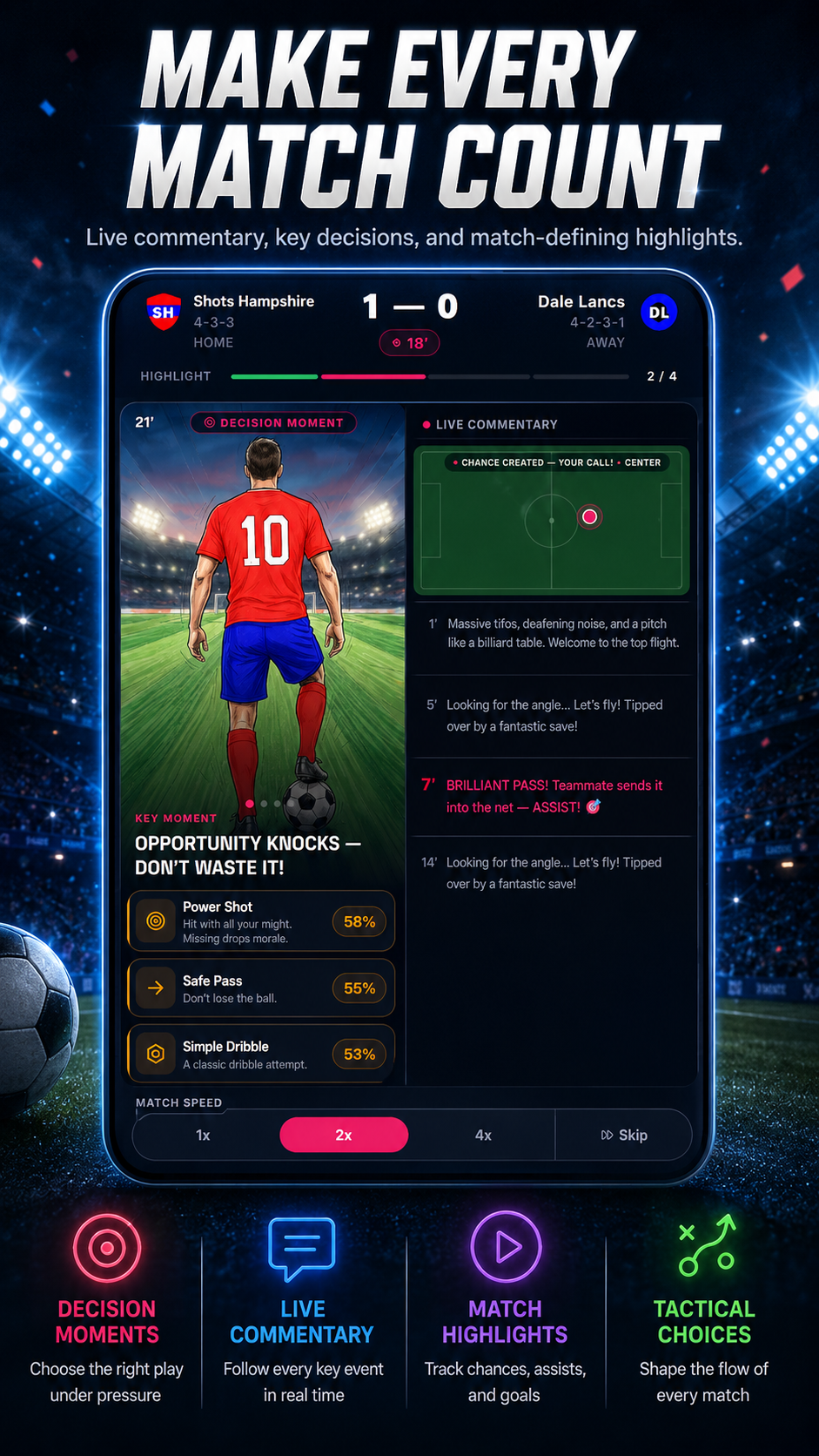 DeckBall match screen