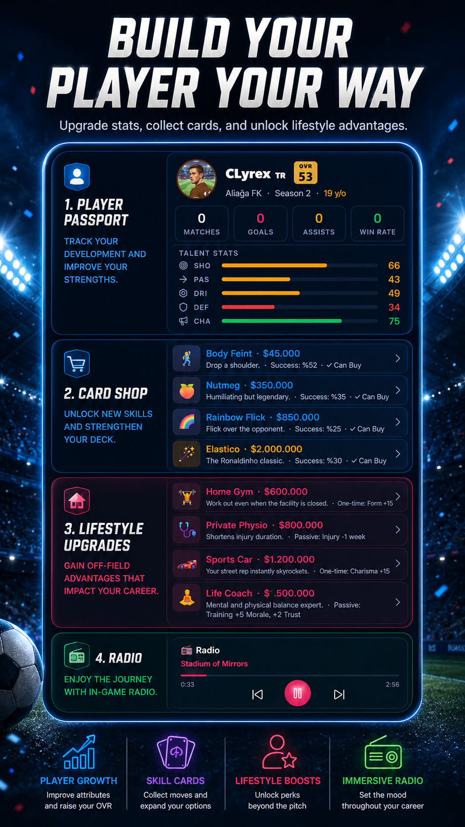 DeckBall — Player customization